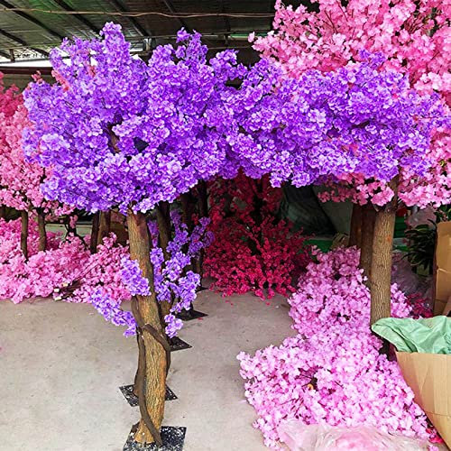 Árbol De Flor De Cerezo Artificial, Decoración De Flor De Cerezo, Plantas Falsas De Flor De Cerezo Falsas, Árbol De , Cerezo Llorón, Planta Artificial Con Tallos De Madera Real B-1.5x1.5m Decoration