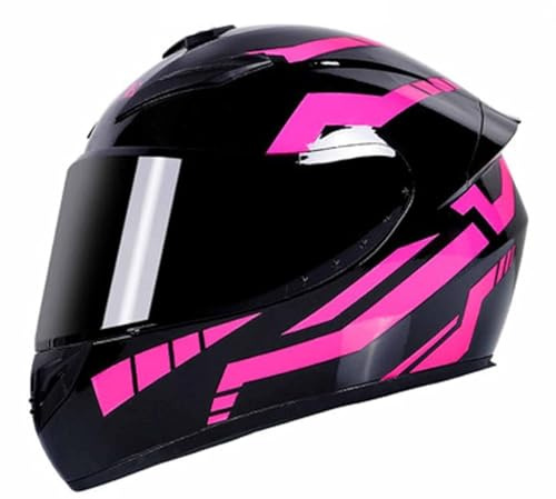 Helmotorcykelhjälm kraschhjälm ECE 2206 godkänd kryssare motocross turing motorcykelhjälm trendig styling flera färger vuxna motorcykelhjälmar B, S (53–54 cm)
