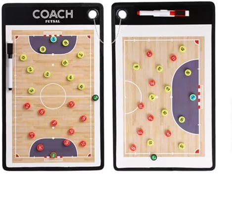 jwfxiaodige Lavagna Magnetica Futsal, Lavagna Allenatore Calcio a 5, Lavagnetta Futsal, Lavagna Tattica Calcio, con Due Penne per Scrivere, Adatta per Il Futsal