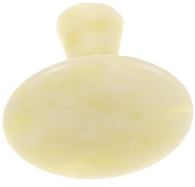 minkissy Schönheitsmassagestein Jade Roller Gesichts- Pilze Kratzer Obsidian -Werkzeugpilz Pflege Gua-Sha-Gesichtsöl Gua Sha für Gesicht Guasha-Tool für den Körper Gua Sha Xiuyu Gelb