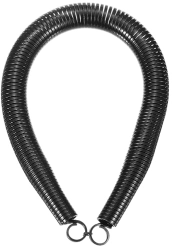 sourcing map Curvatubi a molla in PVC, diametro esterno 27,5 mm, lunghezza 520 mm, molla piegatubi per dispositivi di piegatura tubi in energia idroelettrica domestica, nero