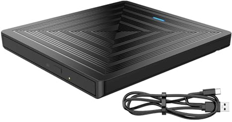 Chenxi Studio Universal - Grabadores de DVD externos RW USB 3.0 de alta velocidad para computadoras, grabadora de DVD externa para escritorio