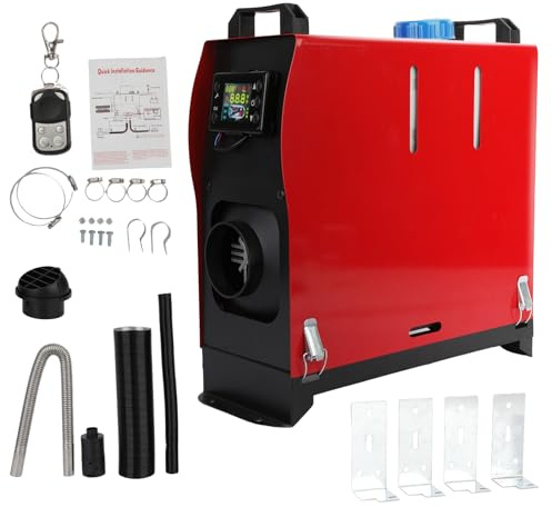 Riscaldatore ad aria diesel, riscaldatore diesel da 8 kW con display LCD e telecomando, riscaldatore da parcheggio tutto in uno da 12 V/24 V, riscaldatore notturno diesel, riscaldatore portatile a g