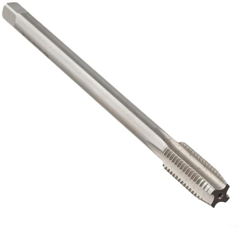 Taraud à filetage métrique droit M11 x 1 5 avec longueur supplémentaire de 130 mm et 4 cannelures pour fraisage et machines CNC