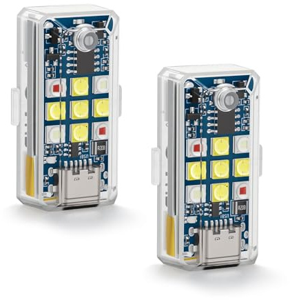 Luce flash per droni, luce flash a LED anti-collisione, per DJI Neo 2, Avata 2, Mini 4K, Mini 5, 4, 3, Mavic 4, 3, 2, Air 3S, accessorio Strobe Drone Light per tutti i droni RC (2 pezzi)
