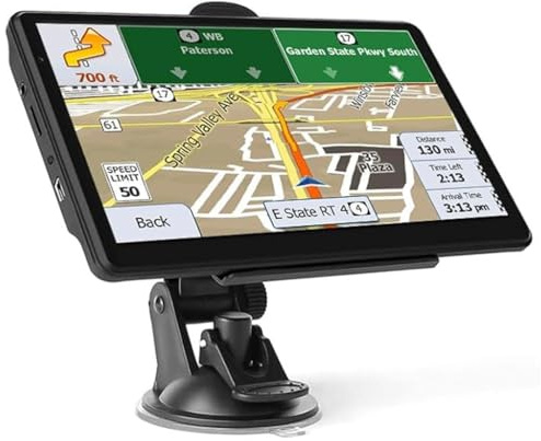 Fracix Sat Nav(7-Inch) HD Sat Nav for Car & HGV Truck with UK & Europe Maps 2026, Support Postcode Search