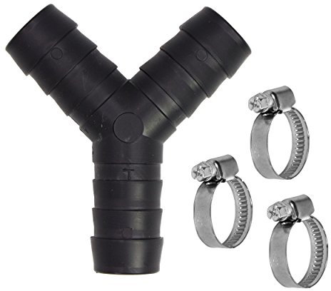 VARIOSAN Distribuidor en Y de 2 vías 11152, para mangueras de desagüe, incl. abrazaderas