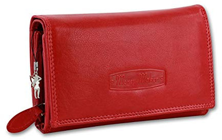 Geldbörse Kellnerbörse rot Damen Frauen Leder Money Maker 15.5x3x9.5cm D4OPJ704R