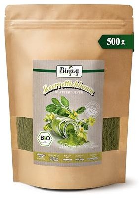 Biojoy Moringa in Polvere BIO (500 g), Polvere di Foglie di Moringa (Moringa oleifera Lam.)