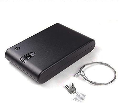 KELUNIS Gun Safe, Quick-Access Pistol Safe with Biometric Fingerprint, Smart Handgun Safe Gun Lock Box for Home, Silent Mode