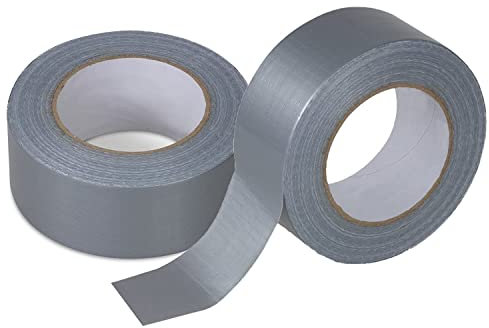 HMH-Shop Panzertape Silber Klebeband 50 m x 50 mm Gewebeband extra stark Panzerband universell einsetzbar Gewebeklebeband Duct Tape Gaffa Tape wasserfest (3)