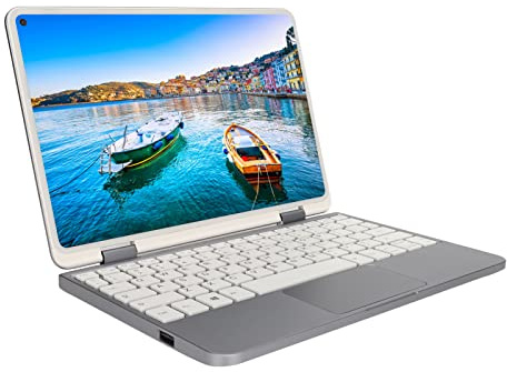 Ordinateur Portable 2 en 1, Efficace pour Ordinateur Portable 10,8 Pouces FHD+ écran Tactile 360 ​​résolution Portable Rotative 2560 X 1600 8 + 1 to de Mémoire avec Clavier à Stylet Tactile (8+1 to