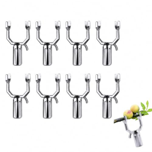 Cabilock Baumkrücken-Baumstütze 8 Stück Pflanzenzweigstützen Metallklammern Gedecktes Zubehör Metallpflanzen Baumpfähle Baumstützen Stützen Für Obstbäume Zweige Ziergärten Obstgärten
