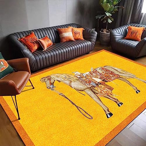 Tappeti Design Teppich Wohnzimmer Teppich 160 X 200 cm Orangefarbenes Hintergrundross Korridor Schlafzimmer, Küche, Wohnzimmer 160 * 200cm