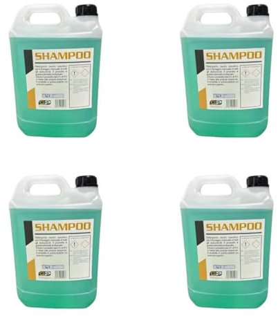 4 TANICHE SHAMPOO ASSOLUTO AUTOASCIUGANTE LAVAGGIO 5 KG AUTO MOTO CAMPER FURGONI