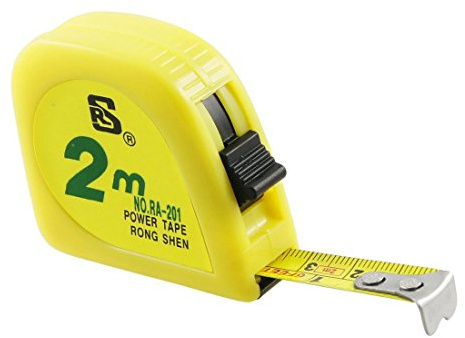 Bumdenuu Cinta métrica amarilla de 2 metros y 6 pies, de metal