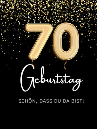 Gästebuch 70. Geburtstag zum Ausfüllen & Ankreuzen | Hardcover Gästebuch Geburtstag 70 Frau Gästebuch Mann lustig | Kreatives Geburtstag Gästebuch mit ... zum Ausfüllen | Originelle Geschenkidee
