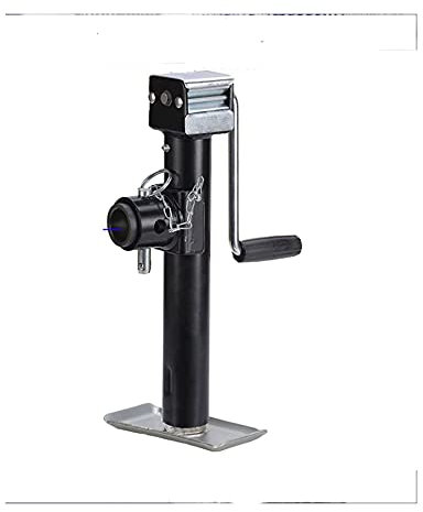 Wagenheber Seitenwind 5000 lbs Rohrmontage Swivel Jack Runde Rohrmontage Swivel Anhänger Jack Weld-On Jack, Sidewind, 5.000 lbs.Mit Fußplatte. für Wohnmobil, Wohnmobil, Wohnwagen, Wohnwagen