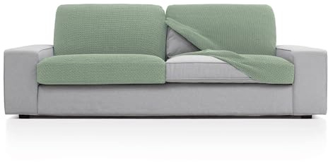 FAVERTI® Super elastischer Sofabezug mit den Maßen 50-85 cm x 45-70 cm und 10-20 cm Höhe, Modell NOVELE | Sitzbezug oder Rückenlehnenbezug für Sessel oder Sofa, Türkis