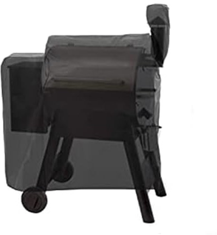FUBESK Grillabdeckung für Holzpellet-Grill, robuste und wasserdichte Abdeckung, Outdoor-Grill-Abdeckung, 420D-Oxford-Tuch, volle Länge, 104 x 68 cm, 5 x 124 cm