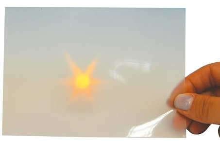 Licht-Effekt-Folie | 25 Bögen 22x 51 cm | Laternen-basteln | Sterne-Effekt | DIY Windlicht | Martinsfest | Folie zum basteln