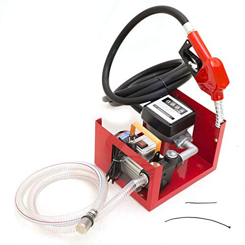 Diesel Ölpumpe, 60L/min 230V Elektrische Dieselpumpe Selbstansaugend mit Drehgelenk, Zapfpistole Promote Ölpumpe Tankstelle Diesel Kraftstoffpumpe,Kraftstoffdüse