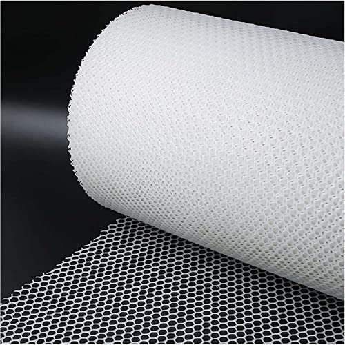 GIAKOO Gartennetz, Kunststoff, Drahtgeflecht, Rolle, zuschneidbar, weißes Absperrnetz für Haustiere, für Kaninchen, Welpen, Enten, Geflügelnetz (0,8 x 25 m)