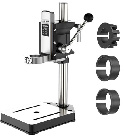 Drill Press Stand for Hand Drill, Universal Bench Clamp Desktop Holder, Adjustable Bench Clamp Puncturing Press Floor Stand for Electric Driller for Precise Holing in Workshop and Home