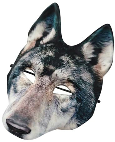 WESIEVYA Realistische Wolfsmaske Gruselige Halloween-maske Tier-cosplay-maske Ankleidemaske Für Partys