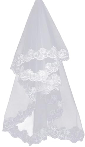 CULEO - Velos para mujer (1,5 m, encaje, para despedida de soltera, accesorios para el cabello