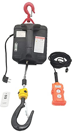 SRFTT Palan électrique portatif de 500 kg pour Voitures, travaux de rénovation, manutention de Marchandises et Levage en Atelier (Type Deux en Un)