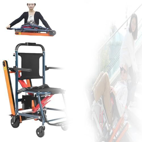 Silla De Ruedas Eléctrica para Subir Escaleras para Personas Mayores con Subida Y Bajada Automática De Escaleras.