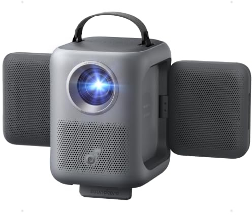 Anker Nebula P1i Portable Projector with WiFi and Bluetooth by soundcore, Flippable Design,1080P FHD, 4K Support, 380 ANSI Lumens, Auto Focus/Keystone, All-Glass Lens, Built-in Speaker