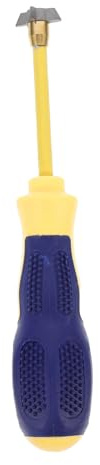 Kisangel Caulking Removal Tool with Ergonomic Grip for Stubborn Grout and Tile Seam Cleaning Alloy Tungsten Steel Grout Cleaner for Floor Tiles and Tight Corners