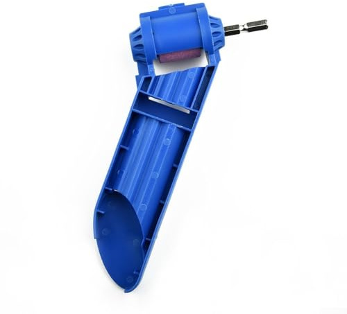 Portable Drill Bit Sharpener with Corundum Grinding Wheel for Electric Drills, ABS & Brown Aluminum Oxide Wheel, Lightweight Tool for