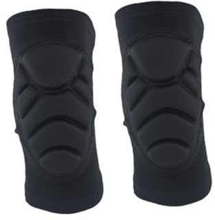 Healvian Protezione le Gambe Spugna Spessa Anti-collisione, Tutore per Ginocchio Traspirante Nero, Manica Sportiva per Calcio, Pallavolo, Basket e Street Dance – 1 Paio