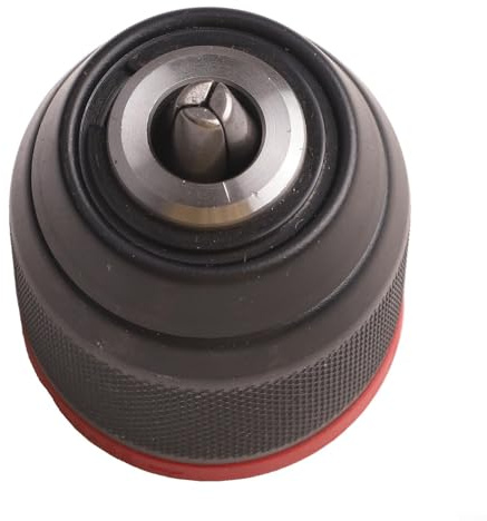 Adaptador de portabrocas sin llave para atornilladores de impacto, portabrocas de acero autoajustable de 0,8-10 mm, negro y rojo, 40 x 60 mm
