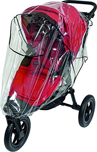 Sunnybaby 10030 Premium-Regenverdeck für XL-Jogger wie Baby Jogger City Elite, tfk Adventure und viele andere mehr, transparent - Qualität: MADE IN GERMANY