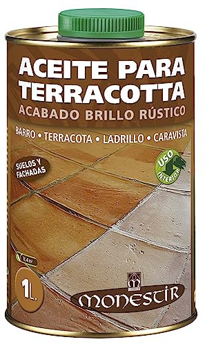 MONESTIR - Aceite Suelos Terracota Acabado Brillo Rústico 1 L