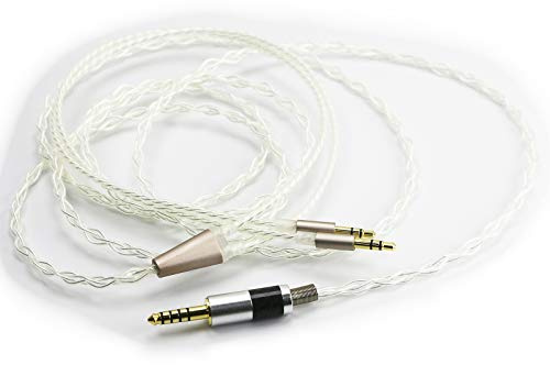 Cavo HiFi con maschio bilanciato da 4,4 mm a doppio connettore da 3,5 mm, compatibile con cuffie Hifiman Sundara, Arya, Ananda e per Sony WM1A, NW-WM1Z, PHA-2A