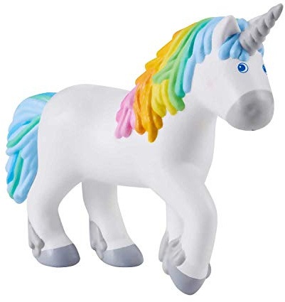 HABA 305595 - Little Friends Einhorn Ruby Rainbow, Spielfigur ab 3 Jahren, bunt