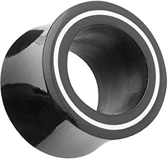 Taffstyle Flesh Tunnel Organic | Horn Inlay Double Flared