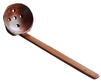 GUOQUN-SHOP Tablespoons Japanese-style Wooden Soup Spoon Wooden Spoon Household Long Handle Ramen Spoon Colander Dessert Coffee Spoons (Color : B)