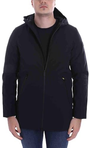 CIESSE PIUMINI Uomo Giacca Cappotto Lungo con Cappuccio Herdo Imbottito in Vera Piuma D�Oca 90/10 224Cpmc31489P0125D Nero Asphalt 201XXW