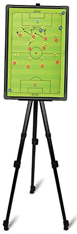 REALN Magnetisch Taktiktafel Fußball, Coaching-Whiteboard mit Stativ, Trainer Geschenk, Fußball Zubehör
