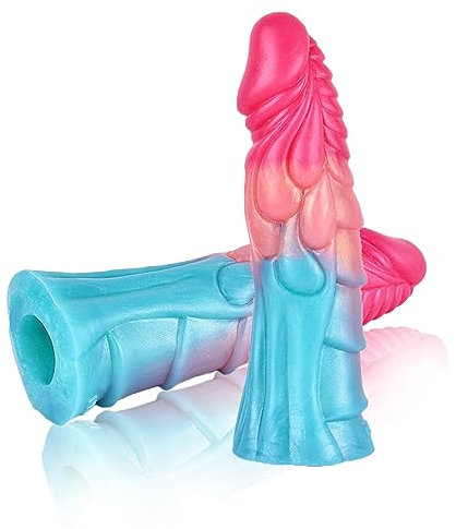 TDLPlus NEU Penismanschetten Realistischer Monster Dragon Dildo Penishülle, Flüssiges Silikon Animal Drachen Penis Sleeve Extender Zur Verzögerung Ejakulation Sexspielzeug für Männer Paare