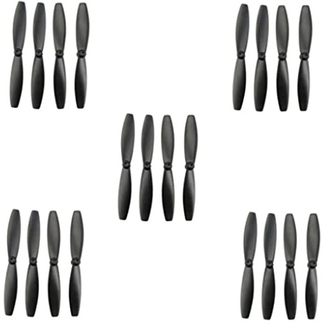 Amagogo Lot de 20 hélices résistantes en Plastique pour Quadricoptère Parrot Minis 3 Mambo Swing, Noir