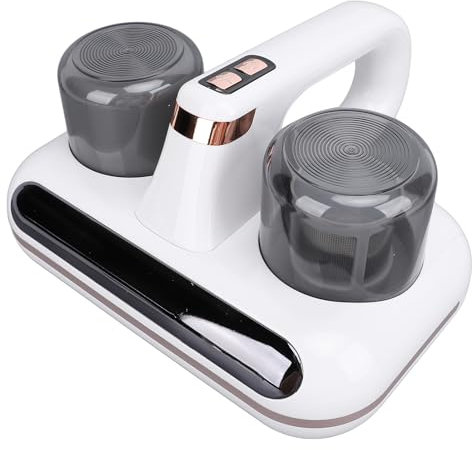 Aspirapolvere per Materassi, Aspirapolvere Portatile per Letto con Aspirazione UV 16Kpa e 4 Filtri di Ricambio Lavabili, Potente Aspirapolvere Portatile per Letto, Cuscini, Divani