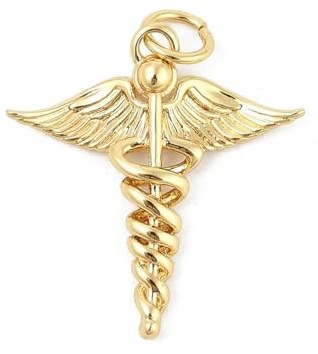 Clotiry 10 st kreativa dinglande hängsmycken i mässing med hängande hål guldfärg änglavingar berlocker för smyckestillverkning halsband armband örhängen, Icke-ädel metall