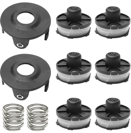 LYPPUL Bobina di Ricambio, 6 Pezzi Bobina a Filo per Tagliabordi per Makita Trimmer, Bobina di Filo di Ricambio in Nylon per Makita Trimmer Akkusence 195858-1/196146-9